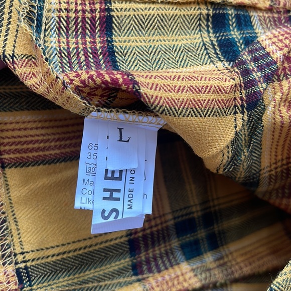 Yellow plaid pants - Picture 2 of 2